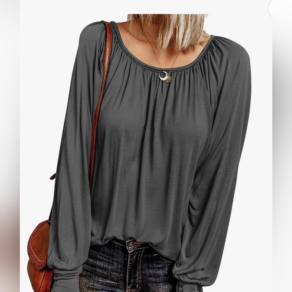 Gray blouse